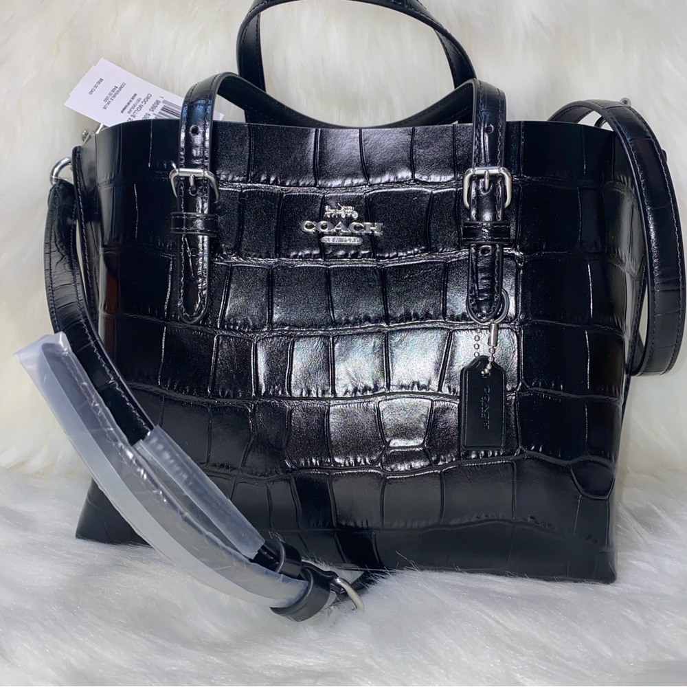Coach ๐ค leather purse mollie 25 crossbody bag New - Picture 2 of 15